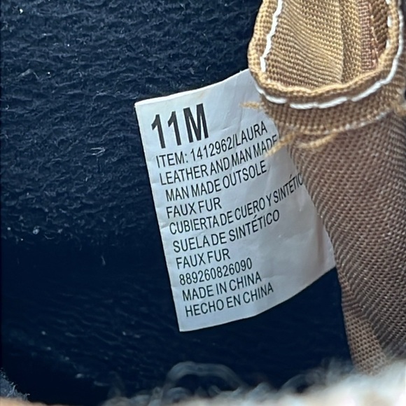 KHOMBU Women’s Size 11M Laura Chestnut Brown Suede LeatherBoot Knit Trim Zip - Picture 9 of 14